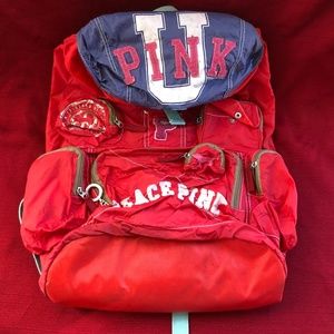 RARE Pink Victoria's Secret Backpack